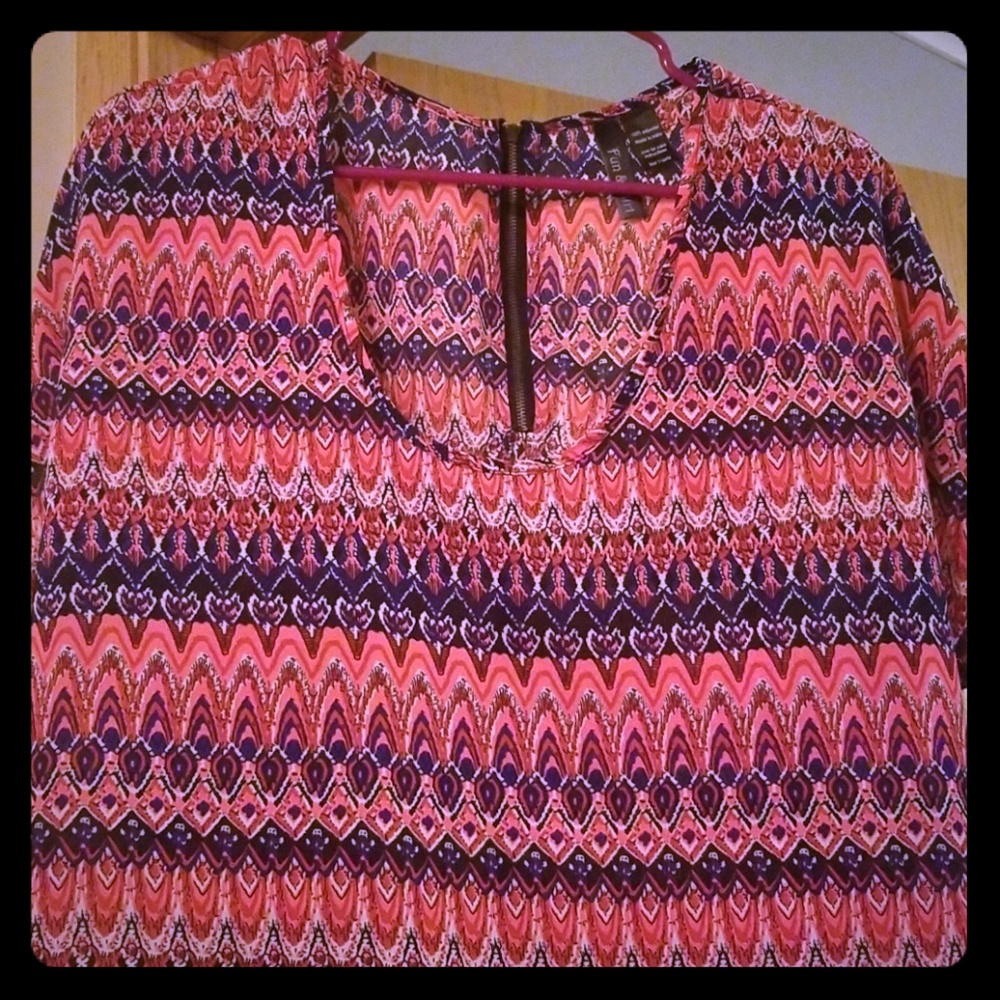 Pink Printed Top